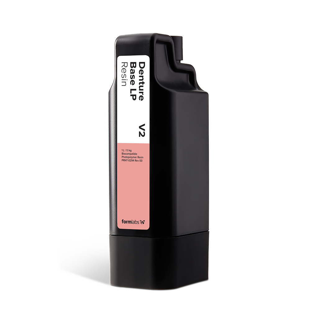 Formlabs Denture Base LP Resin V2 - 1L for Form 4B and Form 4BL SLA 3D Printers