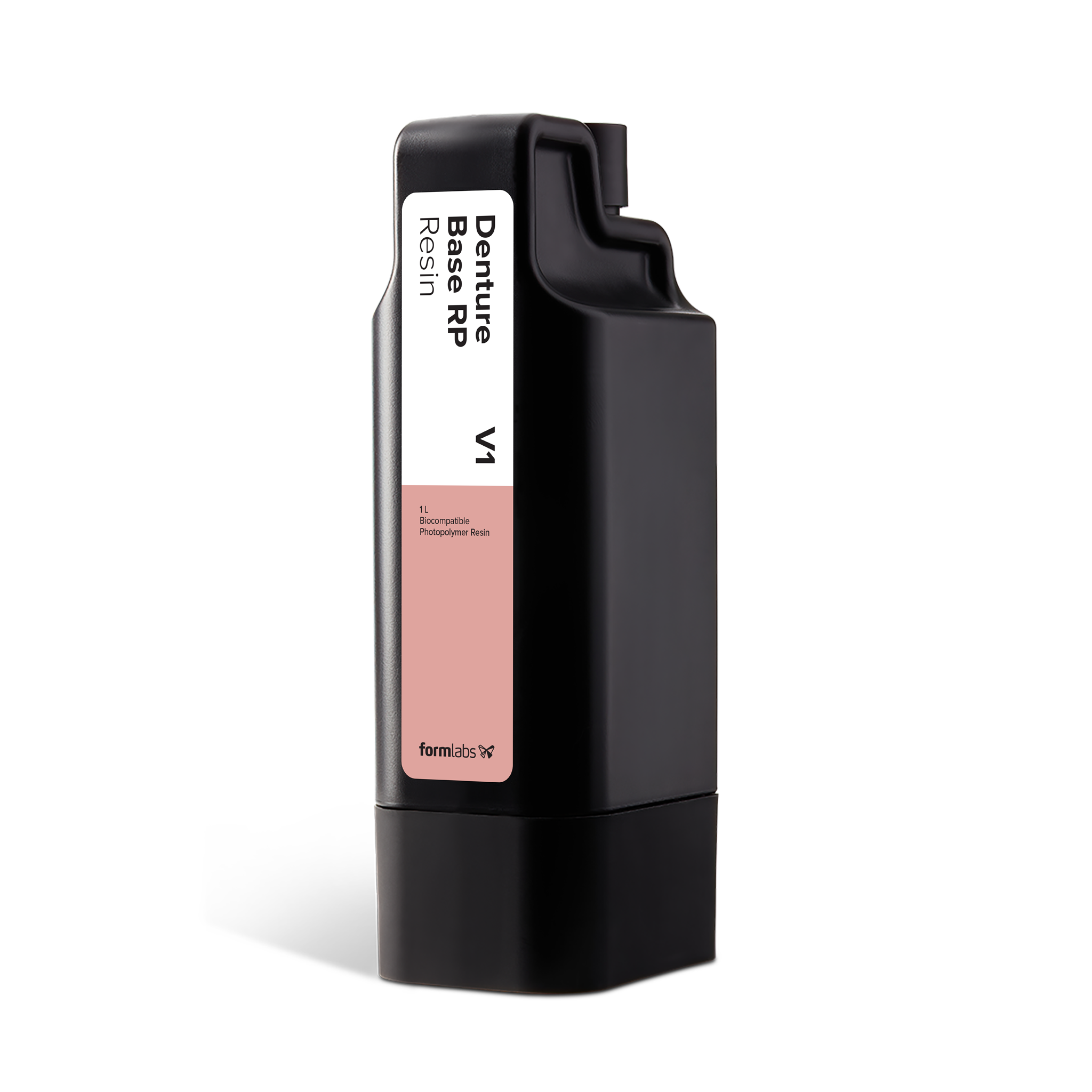 Formlabs Denture Base RP Resin V1 - 1L for Form 4B 3D Printers - Angled View