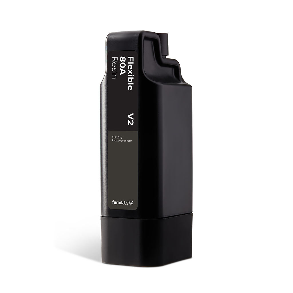 Formlabs Flexible 80A Resin V2 for Form 4 3D Printers - Angled View