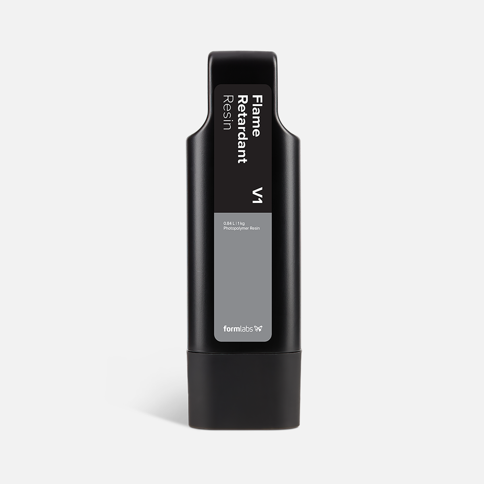 Formlabs Flame Retardant Resin V1 - 0.84L for Form 4 SLA 3D Printers - Front View