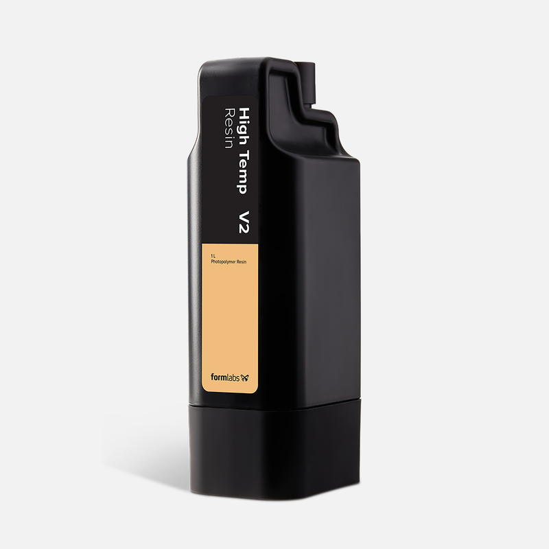Formlabs High Temp Resin V2 - 1L for Form 4 SLA 3D Printers - Angled View