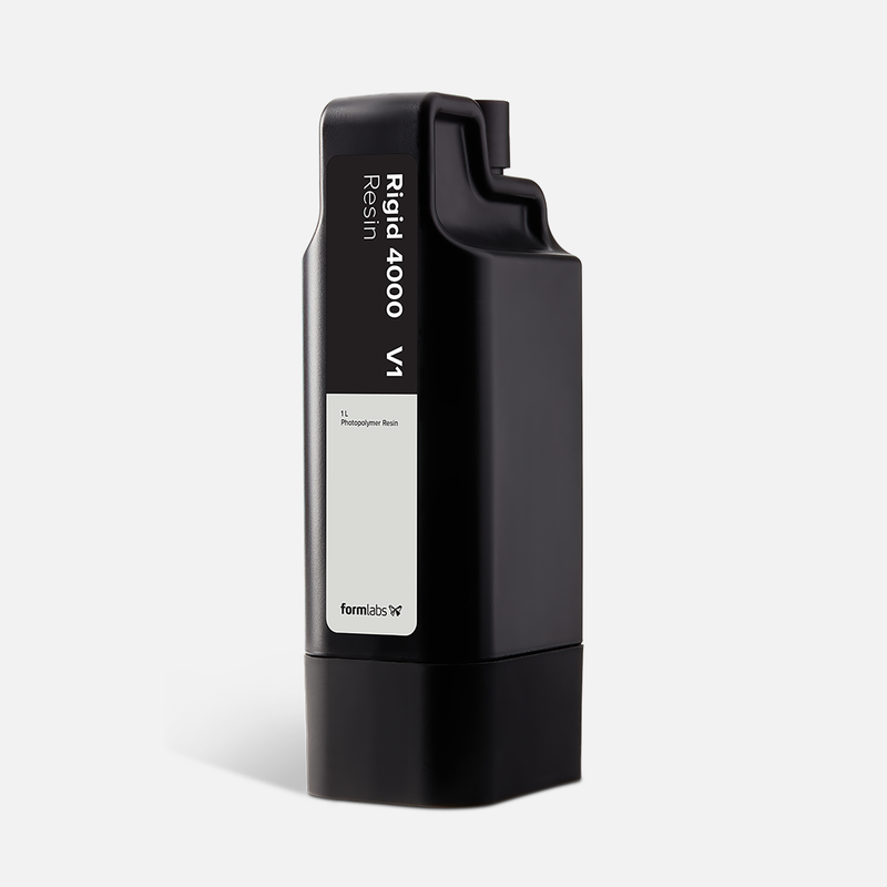 Formlabs Rigid 4000 Resin V1 - 1L for Form 4 SLA 3D Printers - Angled View