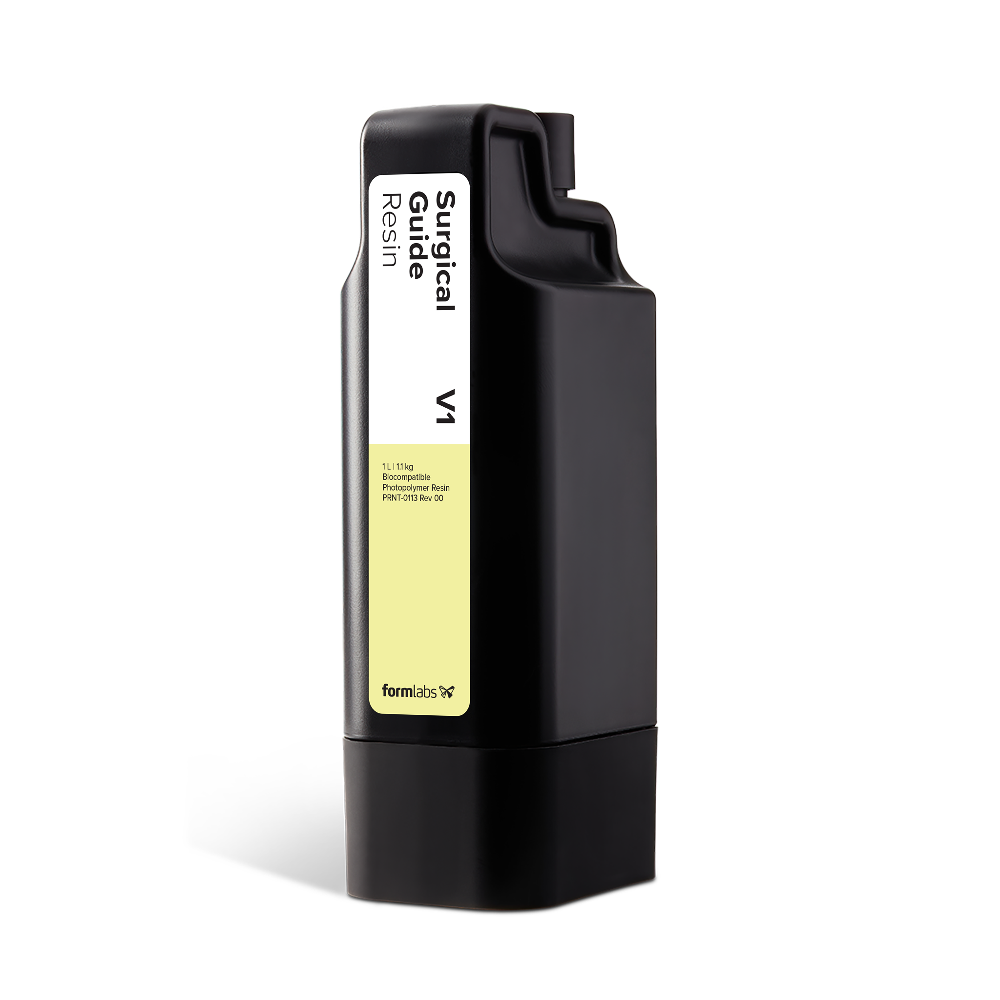Formlabs® Surgical Guide Resin V1 - 1L for Form 4B 3D Printers - Angled View
