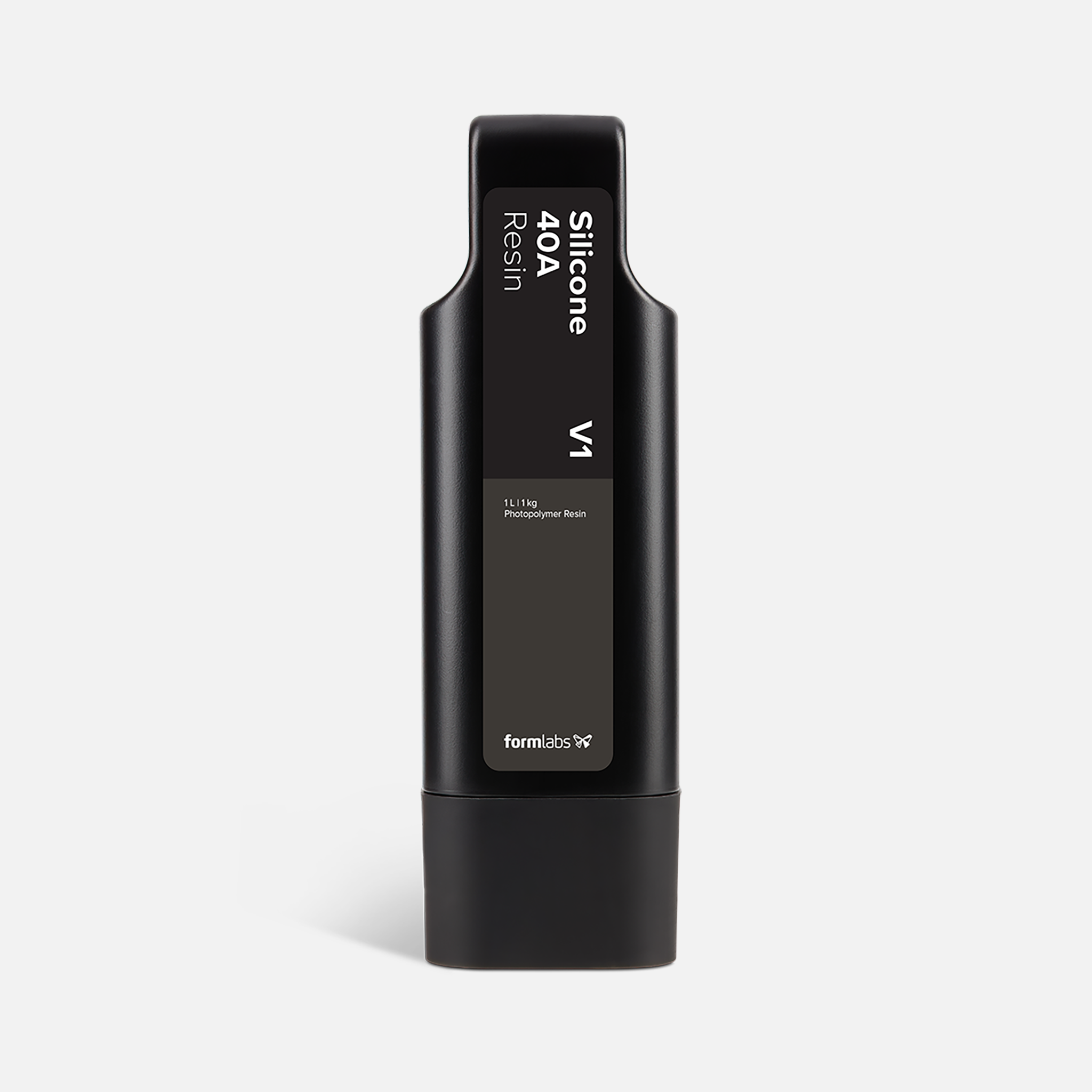 Formlabs Silicone 40A Resin V1 - 1L for Form 4 SLA 3D Printers - Front View