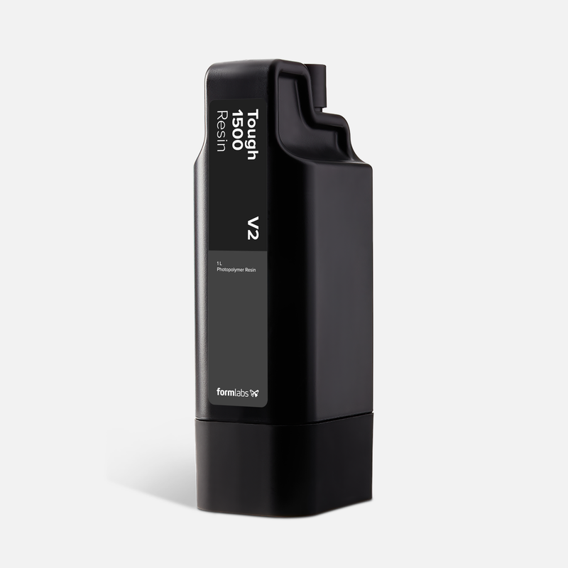 Formlabs Tough 1500 Resin V2 - 1L for Form 4 SLA 3D Printers - Angled View