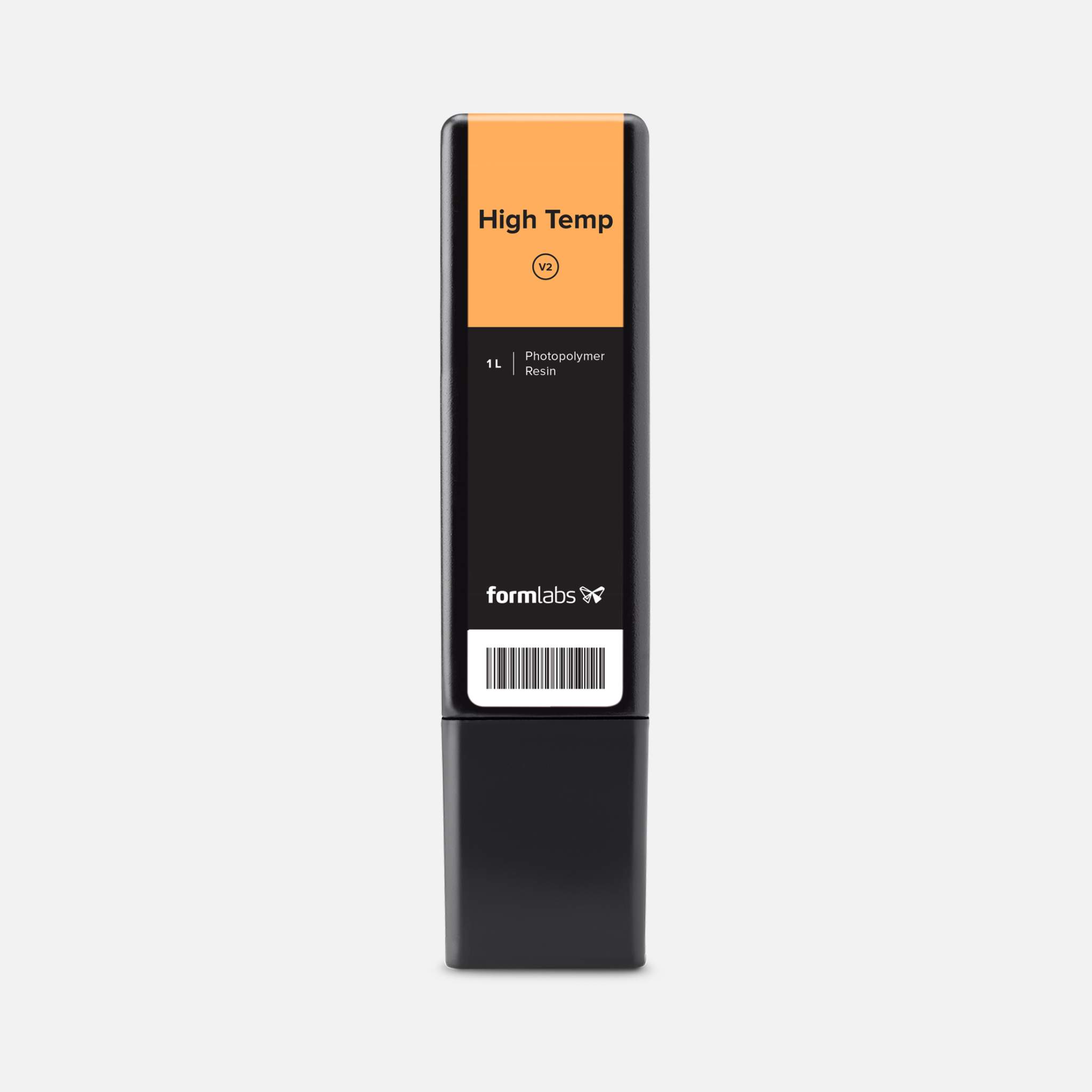 Formlabs High Temp Resin V2 - 1L for Form 3 SLA 3D Printers - Front View