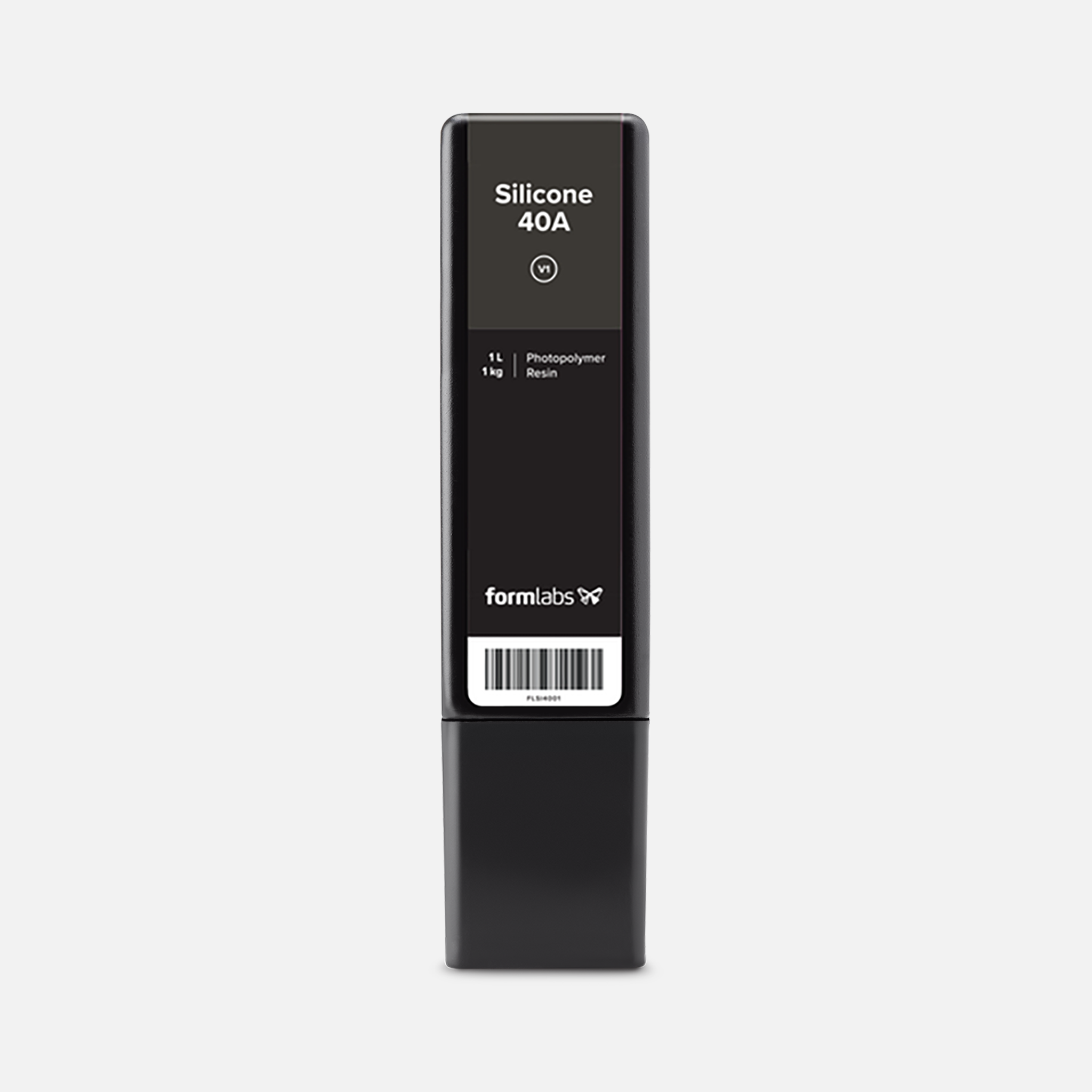 Formlabs Silicone 40A Resin V1 - 1L for Form 3 SLA 3D Printers - Front View