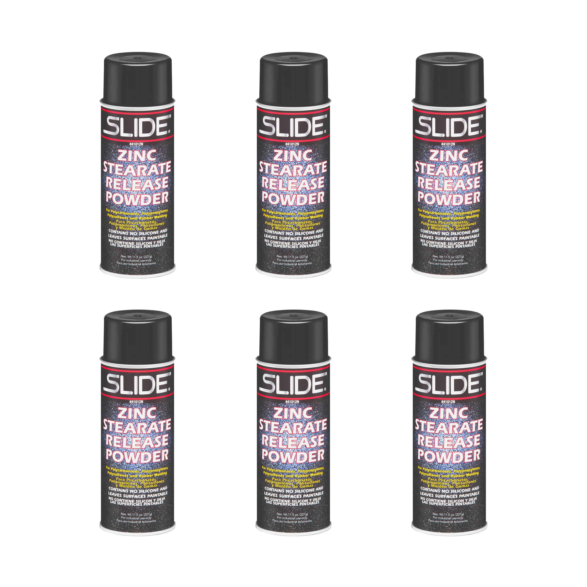 Slide Mold Release Powder - Zinc Stearate Aerosol (6-Pack)