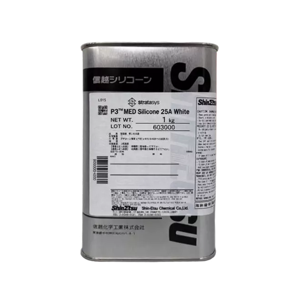 Stratasys® P3™ MED Silicone 25A Resin, White - 1kg for Origin 3D Printers