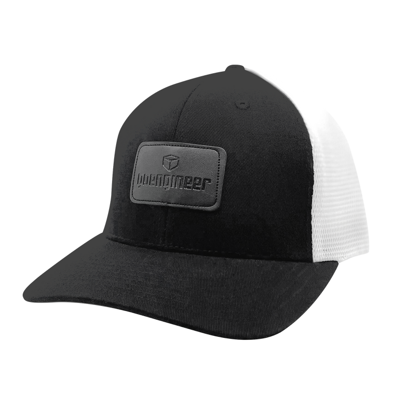 GoEngineer Trucker Hat - Black with Brown Patch