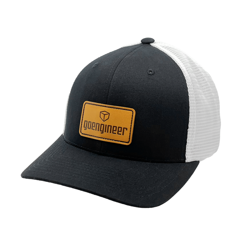 GoEngineer Trucker Hat - Black with Brown Patch