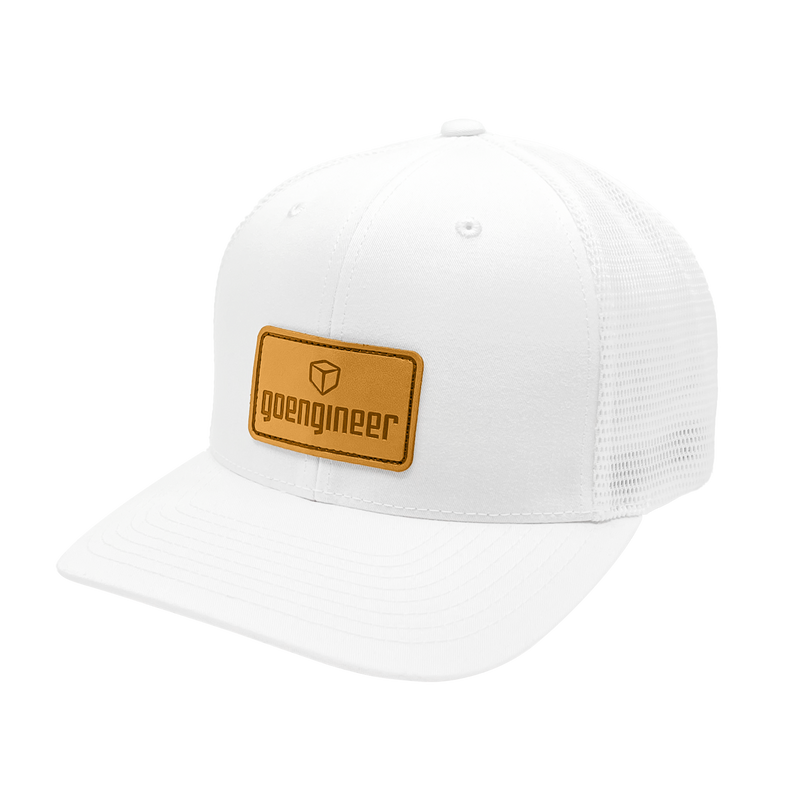GoEngineer Trucker Hat - Black with Brown Patch